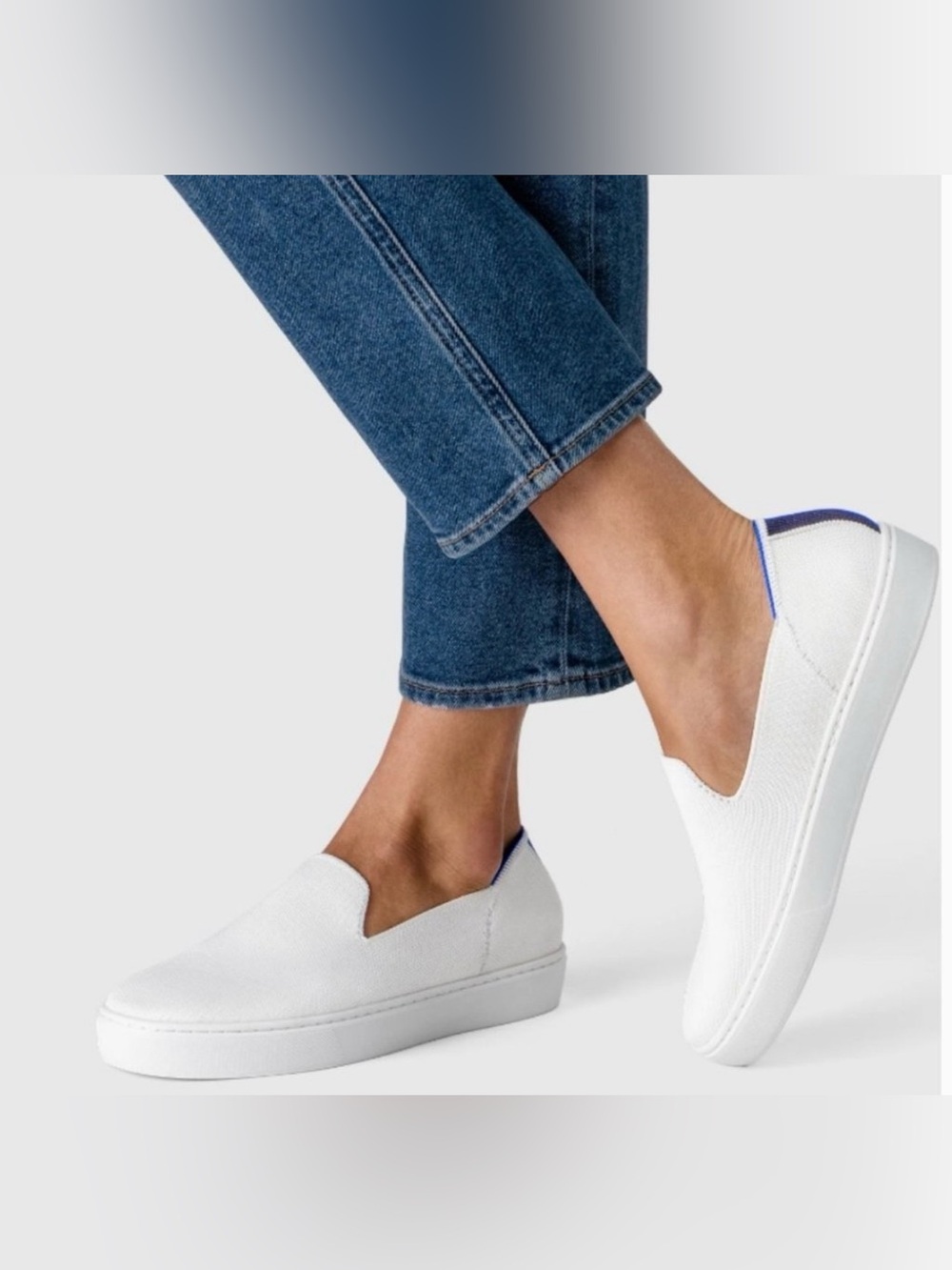 Rothys Bright White Slip On Sneakers